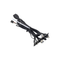 Cable de extensión montado en Panel de chasis USB 3,0 USB 3,1 placa PCB Cable de Audio Conexión de placa base Cable Usb para ordenador