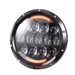 QideWin 7-Inch 13-Bead <b>LED</b> <b>Headlights</b> 25000Lm 70W For Jeep Wrangler Motorcycle - Product Image 2