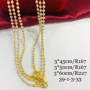 Xuping-cadena de oro de 24 quilates con diseño de Dubái para mujer, collar de oro de 24 quilates
