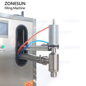 ZONESUN semiautomático vino líquido motor aceite removedor de óxido barril tambor pesaje máquina de llenado con transportador de rodillos - Product Image 3