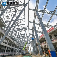 Structure en acier sur mesure pour les halls d'exposition des musées, structure de bâtiment pour lieux culturels modernes