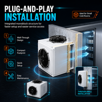 Unité de condensation monobloc murale Plug and Play, équipement de réfrigération compact pour mini-chambre froide