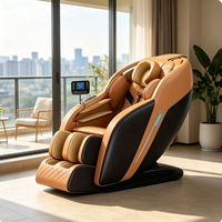 Fauteuil de massage 3D à bascule de haute qualité pour le sommeil, fréquence 0,26 Hz, détection de fatigue par IA, rail SL de 120 cm, chaleur au carbone, espace portable