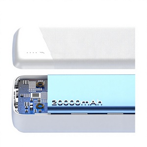 Batería de polímero de litio CHINOE/CNCE de 20000 mAh, <span class=keywords><strong>carga</strong></span> rápida, doble puerto USB, batería externa tipo llavero con cable USB C y luz para portátil - Product Image 6