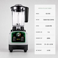 Blender Listrik Lohas Heavy Duty Komersial Rumah Tangga untuk Jus Buah Segar, Mesin Blender untuk Restoran dan Kedai Bubble Tea