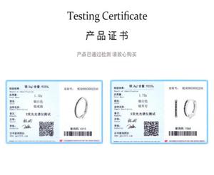 S925 sterling <b>silver</b> exquisite and minimalist black zircon <b>ring</b> and earring <b>set</b>, unique and stylish design - Product Image 4