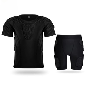 Chemise de compression rembourrée pour enfant et jeune adulte avec logo personnalisé YOUNGSON, avec épaulettes en EVA, ourlet élastique - Product Image 4