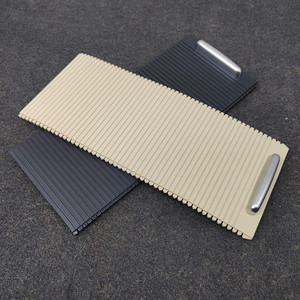 Boîte d'accoudoir Volkswagen avec cache-rouleau beige/noir en plastique, porte-gobelet central, compatible 09-2016 - Product Image 2