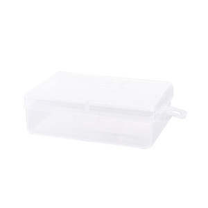 Transparent <b>Plastic</b> <b>Storage</b> Box Rectangle 18g Covered Office Organizer for Headwear Fishing Gear Hardware Electronics - Product Image 4
