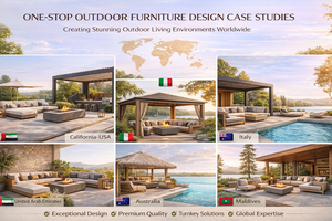 Ensemble de canapés rectangulaires contemporains en teck d'Indonésie et <span class=keywords><strong>rotin</strong></span> pour jardins, terrasses, chambres d'hôtel et mobilier de resort extérieur - Product Image 4