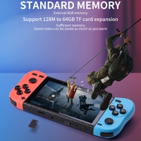 Consola de juegos retro portátil X50 con pantalla de 5.1 pulgadas, 8G de memoria integrada, más de 6000 juegos, compatible con salida de TV AV.