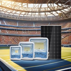 Projecteur solaire extérieur en aluminium à haute luminosité 100W, idéal pour les jardins - Vente chaude - Product Image 1