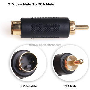 S-video-<span class=keywords><strong>Adaptador</strong></span> de Cable macho a <span class=keywords><strong>RCA</strong></span> macho, <span class=keywords><strong>Mini</strong></span> Din, 4 pines, cambio de género, acoplador, <span class=keywords><strong>Adaptador</strong></span> de Audio para DVD, DSS, HDTV - Product Image 4
