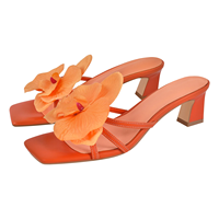 Sandales plates pour femmes et dames personnalisées de couleur fraîche chaussures à talons courts prix d'usine OEM