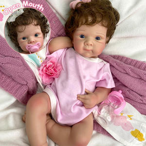 Muñeca Reborn Realista de 20 Pulgadas, Modelo Bettie con Chupete, Anatómicamente Correcta, Cabello Rizado Injertado a Mano, Pintada a Mano - Product Image 1