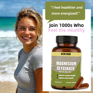 Suplemen Kesehatan Imun & Tulang untuk Dewasa Magnesium Glisinat D3 + <span class=keywords><strong>K2</strong></span> Softgels 60 Kapsul |   Pemasok Grosir Label Pribadi OEM/ODM - Product Image 2