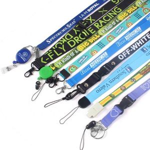 For Pink Leather Business Card Holder with Printed Logo <b>Lanyard</b> Made of <b>Polyester</b> Offset and Silk Screen Printing - Product Image 1