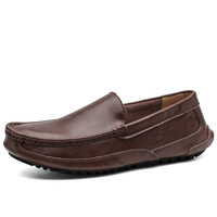 Mocassins Homme Légers et Décontractés en Cuir de Vachette Respirant avec Semelle en Caoutchouc, Vente Chaude sur AliExpress Transfrontalier