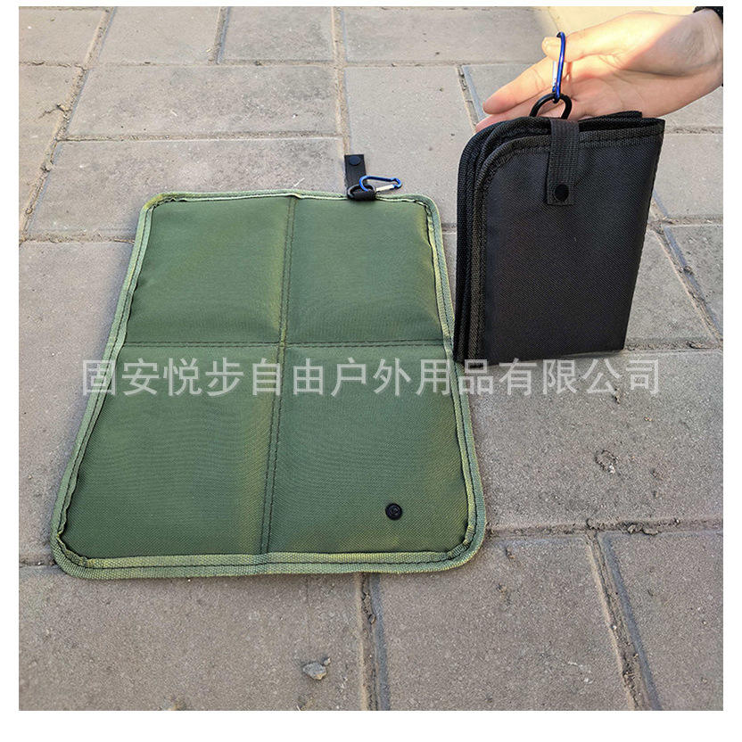 เบาะรองนั่งกันความชื้นสีเขียวทหาร