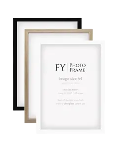 Classical Nordic Style A3 A4 Photo Picture Frame Kit With or Without Mat Wall Decoration