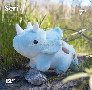Peluche rinoceronte farcito rinoceronte blu serie animali del regno animali farciti per bambino - Product Image 3