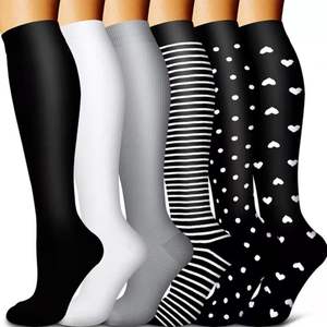 Chaussettes de compression en gros pour hommes et femmes, pour œdèmes, diabète, varices, chaussettes de sport, course en extérieur, compression - Product Image 6