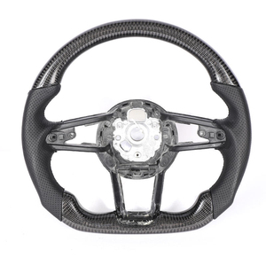 พวงมาลัยคาร์บอนไฟเบอร์ใช้สำหรับรถ Audi A3 <span class=keywords><strong>A4</strong></span> S4 Rs3 Rs5 ttrs <span class=keywords><strong>B9</strong></span> <span class=keywords><strong>A4</strong></span> A5 8P A8 A6พวงมาลัยรถยนต์ A7 LED - Product Image 2