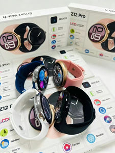 Montre connectée pour <span class=keywords><strong>fille</strong></span> Z12 PRO 41-43 mm, écran AMOLED rond, chronographe Android, tracker de fitness avec fréquence cardiaque et boussole - Product Image 4