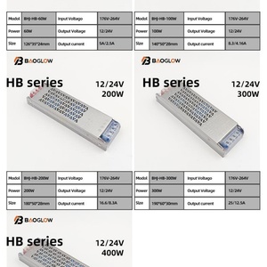 ราคาโรงงาน 12/24v 25/12.5A ไฟ LED แบบเทป พร้อมหม้อแปลงไฟฟ้า ควบคุมการจ่ายไฟผ่านหน้าจอ สวิตช์ควบคุม 24v สำหรับไฟ LED 300w พร้อมระบบหรี่ไฟ - Product Image 6