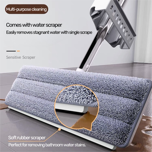 <span class=keywords><strong>Mopa</strong></span> Giratoria de Microfibra Plana Rectangular Telescópica con Rociador para Limpieza de Pisos - Product Image 4