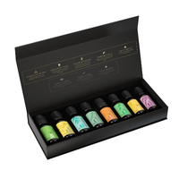 Boîte d'emballage de luxe de 30ml 50ml ensemble de bouteilles en verre de sérum d'huile essentielle en papier