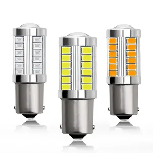 1156 1157 P21/5W BAY15D 33SMD 5630 5730 LEDs Super Bright brake lights fog lamp 21/5w Auto Daytime Running light Stop Bulbs 12V