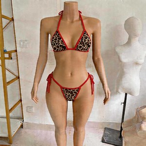 Costume <span class=keywords><strong>da</strong></span> Bagno Personalizzato <span class=keywords><strong>da</strong></span> <span class=keywords><strong>Donna</strong></span>, Lussuoso Bikini Sexy con Stampa Integrale e Logo Metallizzato - Product Image 3