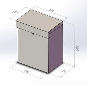 Thời tiết màu đen ngoài trời mini hộp thư Mỹ bưu kiện thả hộp với sự kết hợp khóa chống trộm Hộp Thư đứng - Product Image 3