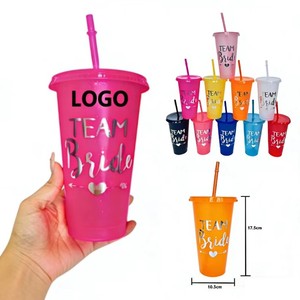 Vente en gros d'usine, <span class=keywords><strong>gobelet</strong></span> en plastique de 24 oz avec paillettes argentées, cadeau de fête, <span class=keywords><strong>gobelet</strong></span> inspirant avec paille et couvercle pour collègue, ami - Product Image 1
