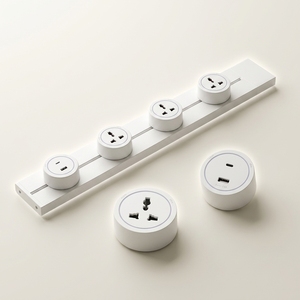 Touchmi Binario Elettrico Rimovibile Compatibile con Standard EU/UK/Universale con Presa, Soluzione per Scrivania da Ufficio - Product Image 1