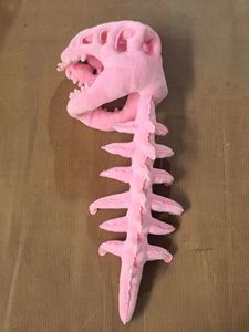 Nouveau Chapeau Peluche Dinosaure Fossile Personnalisé Rose Noir Gris, Jouet en Peluche Tête de Dinosaure, Poupée Animal en Peluche Os de <span class=keywords><strong>Dragon</strong></span> - Product Image 5