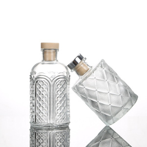 50Ml 100Ml 150Ml 200Ml Đá Lửa Trong Suốt Chai Nước Hoa Thủy Tinh Sang Trọng Trong Nhà Chai Khuếch Tán Sậy Thơm Trang Trí - Product Image 4