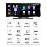 Monitor Portabel IPS HD 10,26 inci, Layar Wireless Carplay, Android Auto Nirkabel, Layar Mobil Universal, Multimedia Stereo Mobil