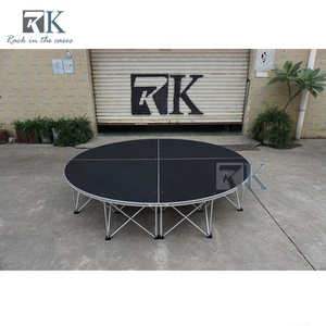Circular <b>Stage</b> <b>Platform</b> Aluminum Folding Riser Simple Setup 30mm <b>Stage</b> - Product Image 3