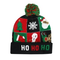 Moda LED Light-up cappello di natale berretti cappello da festa di natale lavorato a maglia