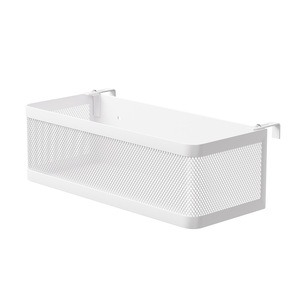 Panier suspendu de chevet blanc rectangulaire sans perçage, style étroit, pour l'organisation de la chambre - Product Image 5