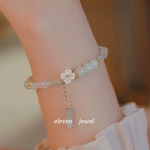 Braccialetto di bambù in stile cinese <span class=keywords><strong>per</strong></span> un migliore amico femminile <span class=keywords><strong>bracciale</strong></span> con perline di pietra BQ-00034 - Product Image 1