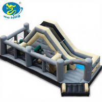 Château Gonflable Commercial Extérieur Géant en PVC, Maison de Rebond pour Enfants avec Toboggan et Souffleur – Offre Spéciale