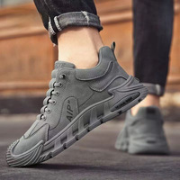 Chaussures décontractées pour hommes à semelle épaisse et doublure en maille absorbant les chocs, tendance et polyvalentes, chaussures de sport simples