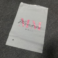 Pochette refermable en PE mat transparent à fermeture éclair, estampage à chaud, biodégradable, pour chaussettes et chaussures, recyclable, personnalisable – Meilleures ventes