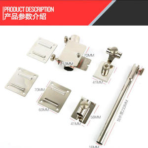 Ensemble de supports pour parapluie de pêche en acier inoxydable, tube de 26 mm avec hauteur réglable et conception renforcée pour un montage stable - Product Image 4