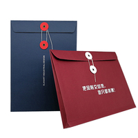 Penutup tombol A4 C6 A5 Folder amplop kertas File diskon besar dasi tali Kraft grosir amplop dompet hitam logo kustom
