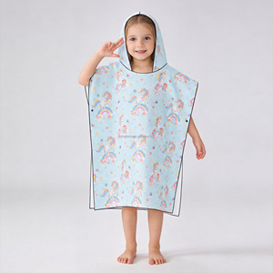 Serviettes de <span class=keywords><strong>bain</strong></span> personnalisées imprimées sur mesure, 100 % coton, <span class=keywords><strong>poncho</strong></span> de <span class=keywords><strong>bain</strong></span> pour enfants, serviette de plage à capuche, serviette de plage personnalisée, fournies par l'usine Yiying - Product Image 1