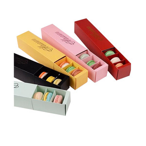 Eco Custom Drawer Paper Macaron Box Packaging with <b>Window</b> - Product Image 1